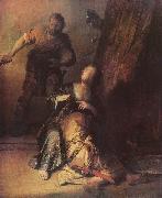 REMBRANDT Harmenszoon van Rijn, Samson and Delilah